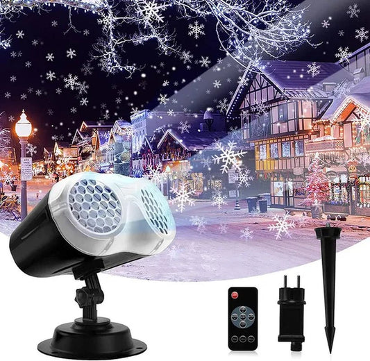 Christmas Projector Lights, Indoor Outdoor LED Snowflake Projector, Remote Control IP65 Waterproof Projection Lamp, for Christmas, Wedding, Party - WORLD TIME VISITS