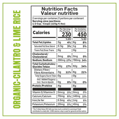 Cilantro & Lime Organic Heat & Eat Microwaveable Rice, 8.8 Ounce (Pack of 6) Heat and Eat | Flavor Rice | USDA Certified Organic, Gmo-Free | Fresh Ingrediants | Side Dish