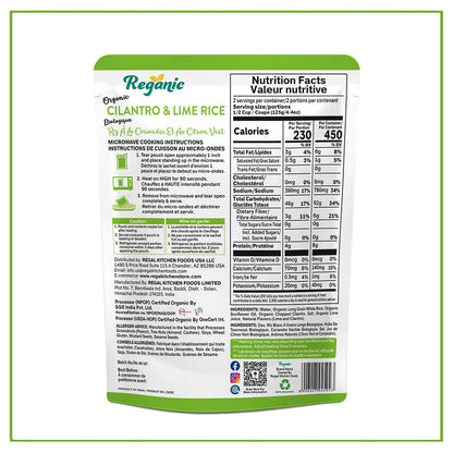 Cilantro & Lime Organic Heat & Eat Microwaveable Rice, 8.8 Ounce (Pack of 6) Heat and Eat | Flavor Rice | USDA Certified Organic, Gmo-Free | Fresh Ingrediants | Side Dish