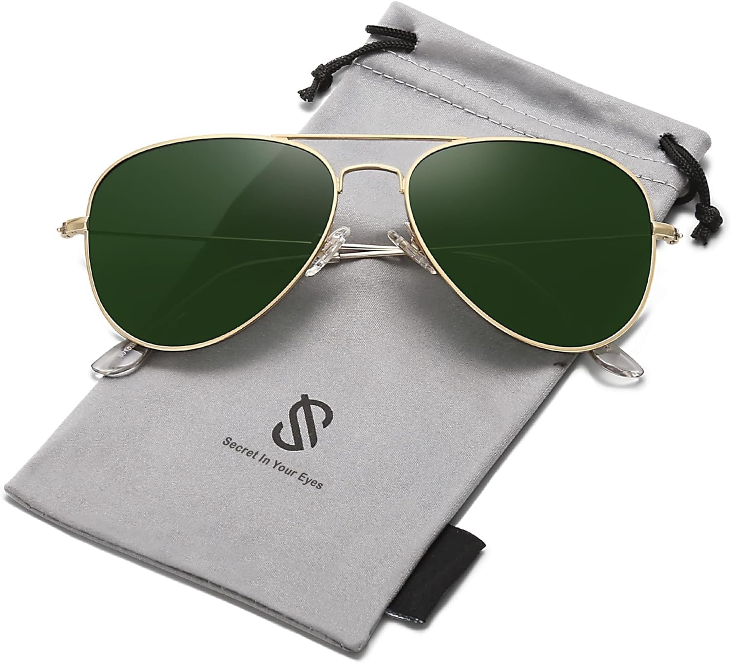 Classic Aviator Polarized Sunglasses for Men Women Vintage Retro Style - WORLD TIME VISITS