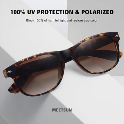 Classic Polarized Sunglasses for Women Men Trendy Retro Sun Glasses for Driving UV Protection (3 Pack)