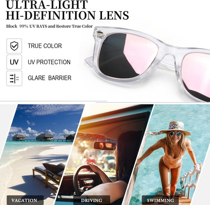 Classic Sunglasses for Women Polarized Driving Anti-Glare UV Protection