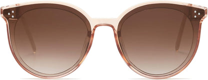 Classic Trendy round Sunglasses Womens Mens Oversized Large Shades UV400 Vacation Sunnies SJ2068 - WORLD TIME VISITS
