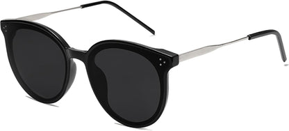 Classic Trendy round Sunglasses Womens Mens Oversized Large Shades UV400 Vacation Sunnies SJ2068 - WORLD TIME VISITS