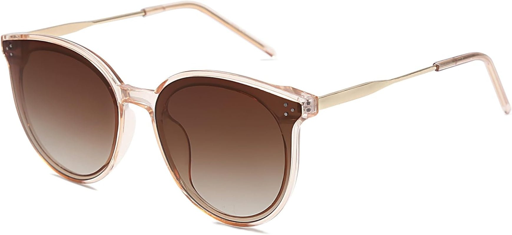 Classic Trendy round Sunglasses Womens Mens Oversized Large Shades UV400 Vacation Sunnies SJ2068 - WORLD TIME VISITS
