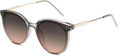 Classic Trendy round Sunglasses Womens Mens Oversized Large Shades UV400 Vacation Sunnies SJ2068 - WORLD TIME VISITS