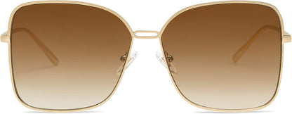 Classic Trendy Square Oversized Sunglasses Womens Mens UV400 Big Large Designer Shades SJ1082 - WORLD TIME VISITS