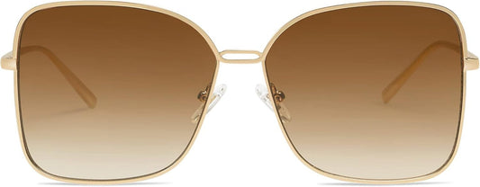 Classic Trendy Square Oversized Sunglasses Womens Mens UV400 Big Large Designer Shades SJ1082 - WORLD TIME VISITS