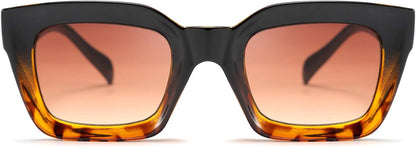 Classic Women Sunglasses Fashion Thick Square Sun Glasses Chunky Frame UV400 B2471