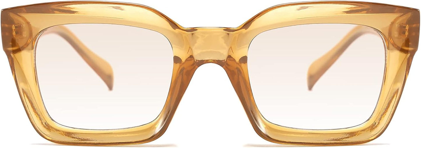 Classic Women Sunglasses Fashion Thick Square Sun Glasses Chunky Frame UV400 B2471