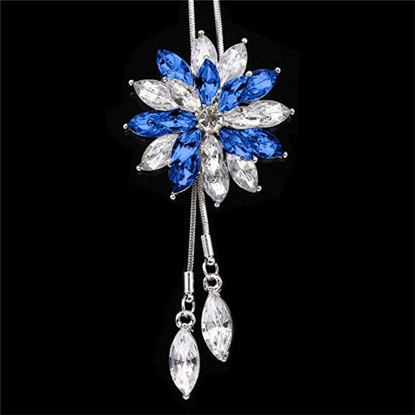 Clearance Deals MOM Letter Pendant Womens Charm Engagement Crystal Rhinestone Necklace Jewelry Gift by Zyooh (C-Blue)