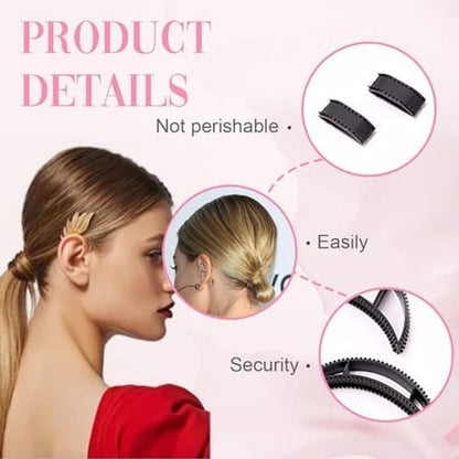 Coiler Set Black Styling Hair Accessories for Volume and Hair Accessories for Women and Girls (Pack of 5)