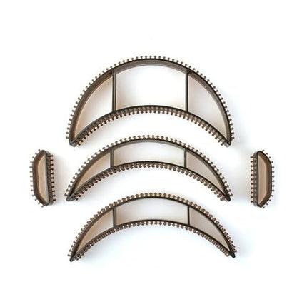 Coiler Set Black Styling Hair Accessories for Volume and Hair Accessories for Women and Girls (Pack of 5) - WORLD TIME VISITS