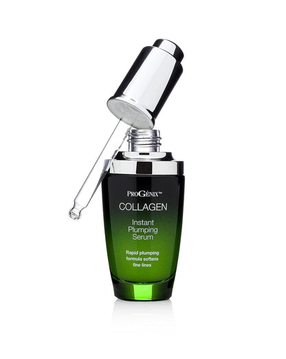 Collagen Face Serum Skin Care Moisturizer Booster. Instant Plumping Serum with Hyaluronic Acid to Plump Fine Lines. 1 Fl Oz (Pack of 2)
