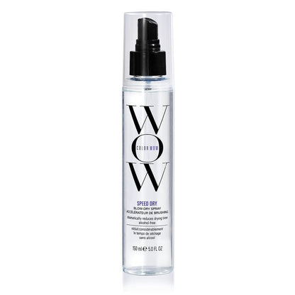 COLOR WOW Speed Dry Blow Dry Spray – Cut Blow Dry Time by 30% | Heat Protectant, Prevent Breakage | Cruelty - Free & Gluten - Free - WORLD TIME VISITS