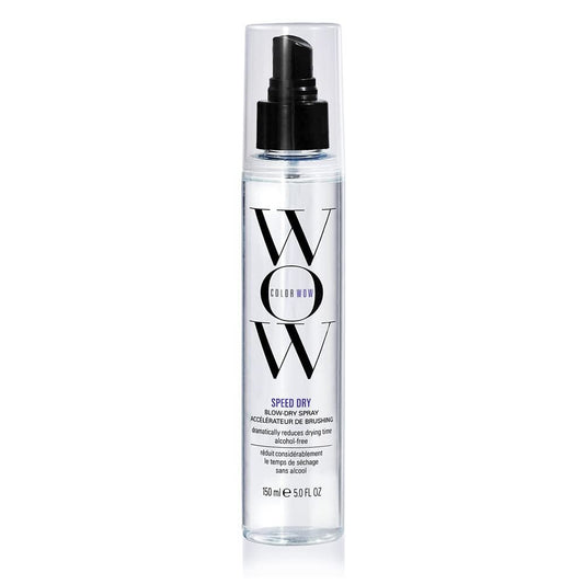 COLOR WOW Speed Dry Blow Dry Spray – Cut Blow Dry Time by 30% | Heat Protectant, Prevent Breakage | Cruelty - Free & Gluten - Free - WORLD TIME VISITS