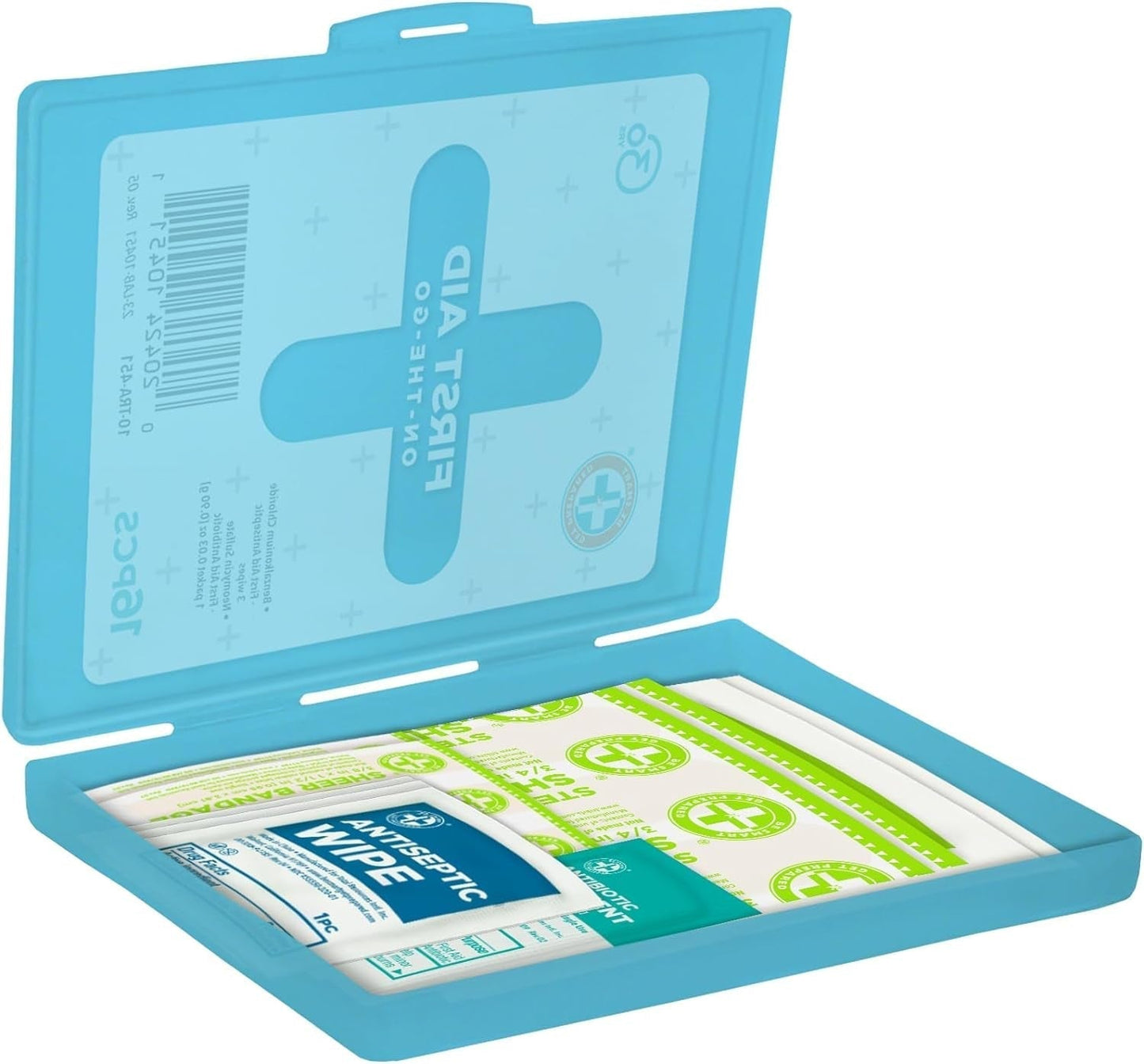 Compact First Aid Kit: Clean, Treat, Protect Minor Cuts, Scrapes. Home, Office, Car, School, Business, Travel, Emergency, Survival, Hunting, Outdoor, Sports . FSA / HSA Eligible.