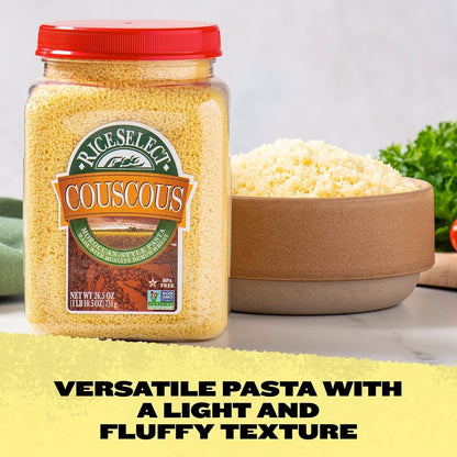 Couscous, Moroccan - Style Wheat Couscous Pasta, Non - Gmo, 26.5 - Ounce Jar, (Pack of 1) - WORLD TIME VISITS