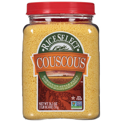 Couscous, Moroccan - Style Wheat Couscous Pasta, Non - Gmo, 26.5 - Ounce Jar, (Pack of 1) - WORLD TIME VISITS