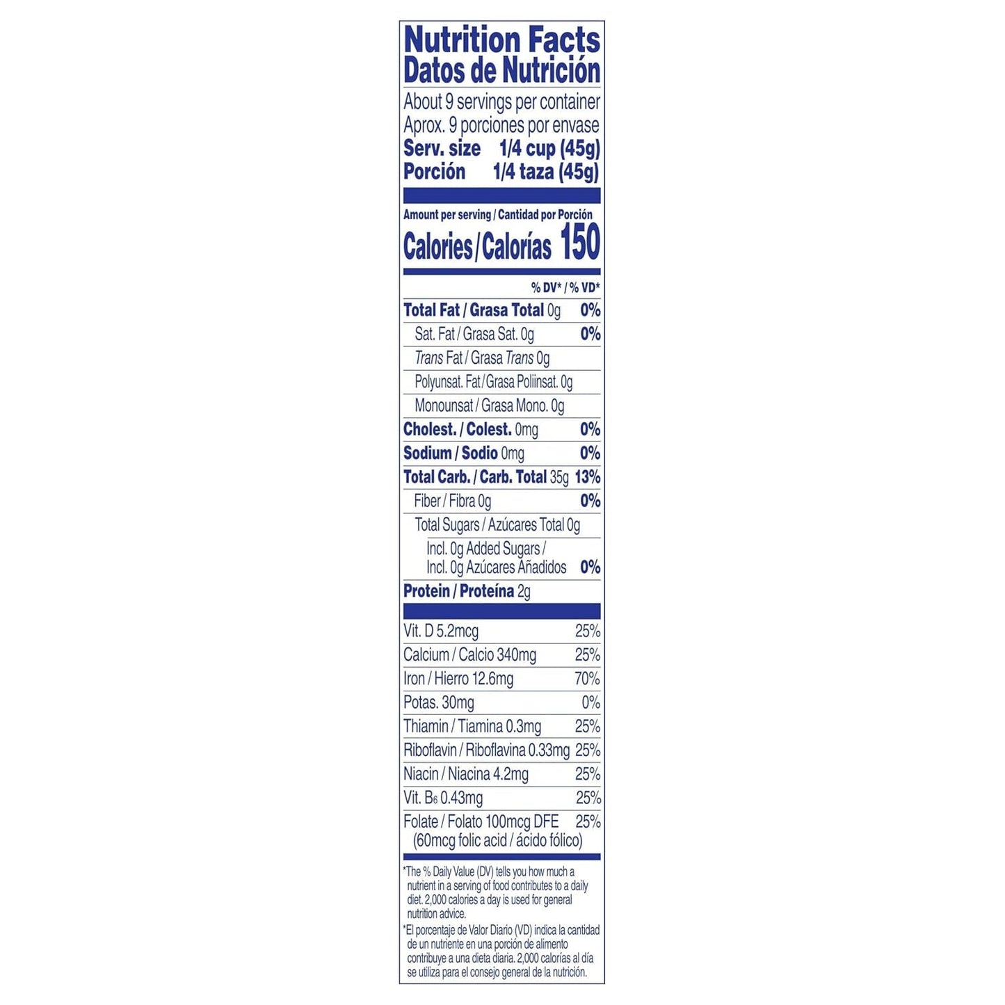 Crema De Arroz Libre De Gluten Cereal Caliente, 14 Ounce