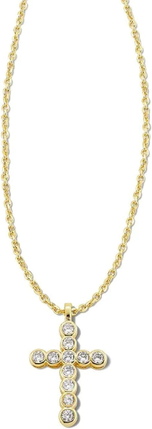 Cross Crystal Pendant Necklace, Fashion Jewelry for Women - WORLD TIME VISITS
