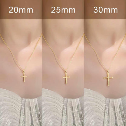 Cross Necklace for Women 14K Gold Cross Necklaces for Women Gold Crosses Chain Pendant Necklace for Womens Blend Beauty with Sentiment Dainty Crosses Chain Pendant Necklaces for Womens 20/25Mm