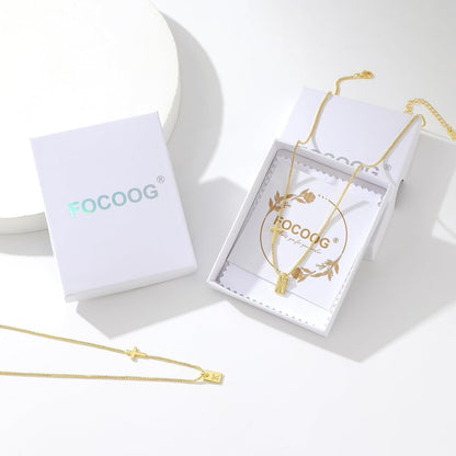 Cross Necklace for Women with Initial, 14K Gold Plated Dainty Cross Pendant Choker Initial Gold Necklace for Women Jewelry Gift