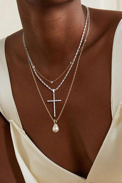 Cross Necklace for Women,Silver/14K Gold Large or Small Cross Necklaces with CZ Diamond,Faith Birthday/Christmas Gift for Her Women Mother Daughter Grandmother