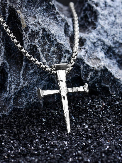 Cross Necklace Valentine'S Day Gifts 925 Sterling Silver Cross Pendant Fathers Day Birthday for Men Father Dad Brother Husband Son