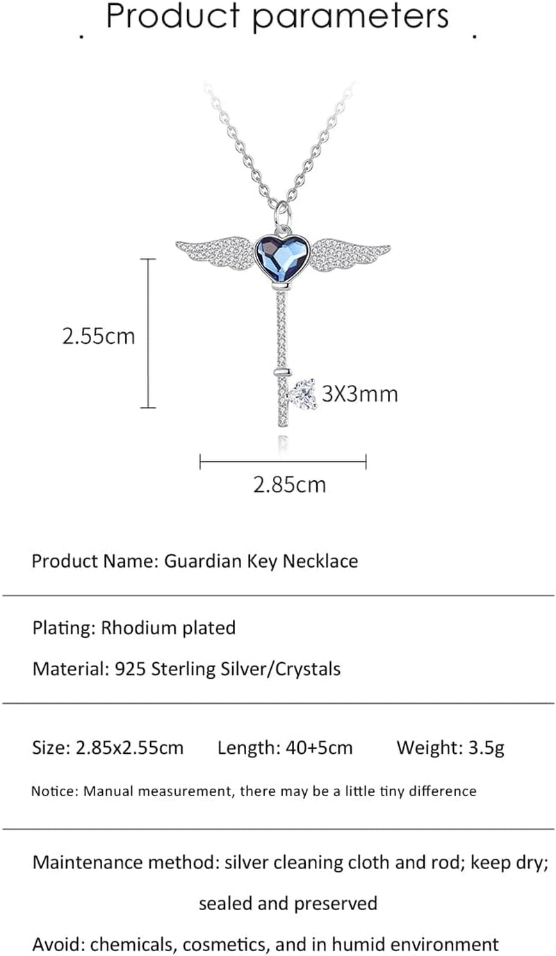 Crystal Necklace, Women'S Pendant Necklace, 925 Sterling Silver Necklace， Birthday and Valentine'S Day Jewelry Gifts for Mothers, Wives and Girls, Friends, with a Variety of Clothing, to Participate in Various Parties