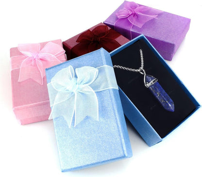 Crystal Necklaces for Women Crystal Pendant Gemstone Necklace for Spiritual Energy Healing Hexagonal Pendant Divination for Men (18 Inches Stainless Chain)