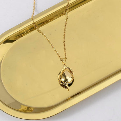 Cubic Zirconia Pendant Necklace Women - 14K Gold Plated CZ Simulated Diamond Crystal Lucky Tree of Life Cross Teardrop Rhinestone Necklace for Wedding Party Prom Bride Bridesmaids Birthday Gift