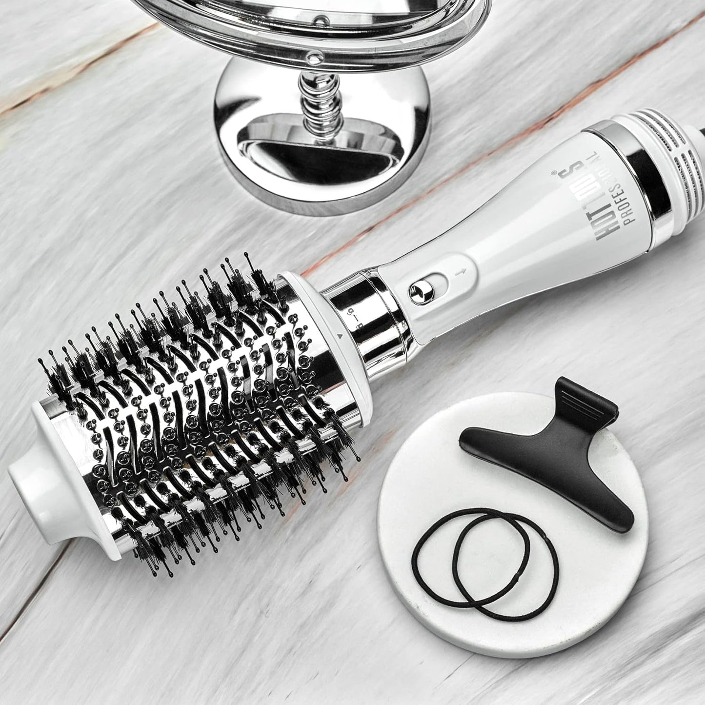 Pro Artist White Gold Detachable One Step Volumizer and Hair Dryer