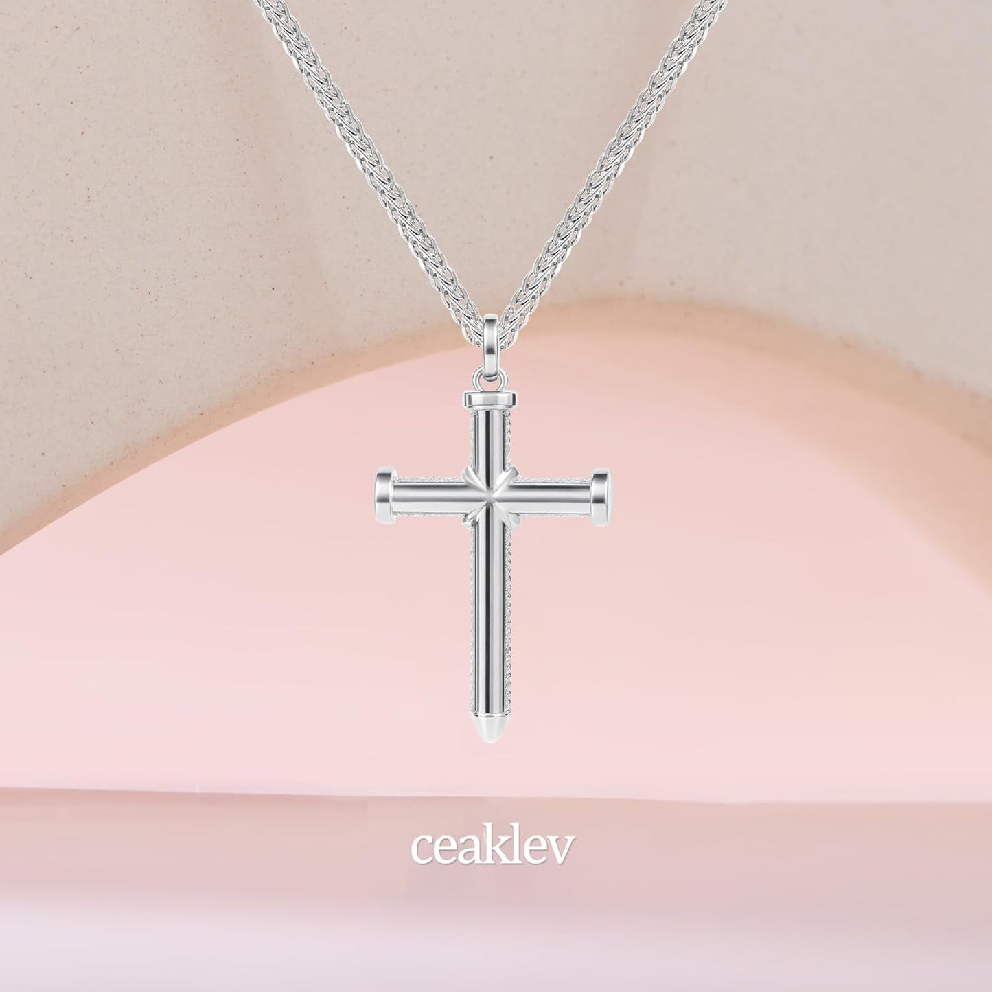 S925 Sterling Silver Cross Necklace for Women – Dainty Pendant Necklace with Sparkling Cubic Zirconia, Adjustable Gold Plated Necklace, Meaningful Jewelry Gift