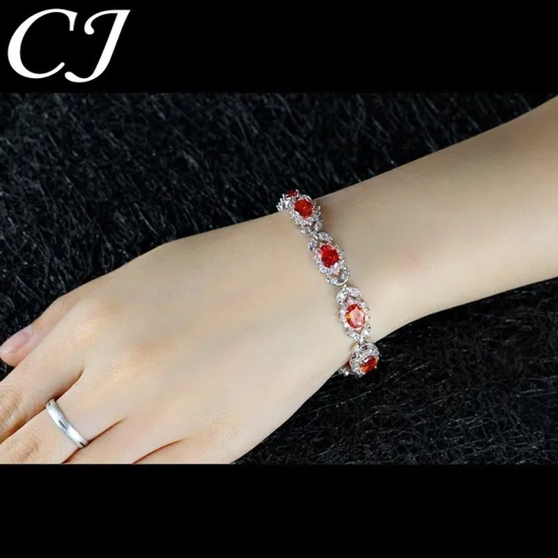 CANDICE 2023 New Summer Design Sterling Silver Plated Blue Crystal Bracelets for Women Fashion Jewelry - WORLD TIME VISITS