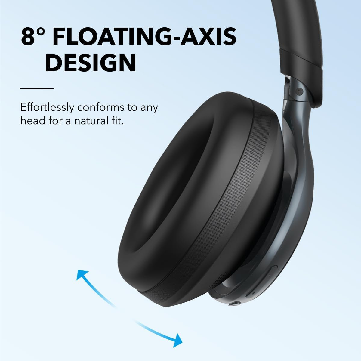 by , Space One, Active Noise Cancelling Headphones, 2X Stronger Voice Reduction, 40H ANC Playtime, App Control, LDAC Hi-Res Wireless Audio, Comfortable Fit, Clear Calls, Bluetooth 5.3