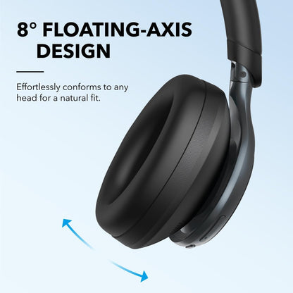by , Space One, Active Noise Cancelling Headphones, 2X Stronger Voice Reduction, 40H ANC Playtime, App Control, LDAC Hi-Res Wireless Audio, Comfortable Fit, Clear Calls, Bluetooth 5.3