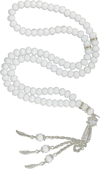 Muslim Tasbih 99 Rosary Bead Islam Prayer Misbaha Emulation Crystal Agate Resin Beads Islamic Worship Ceremony Religious Eid Ramadan Present Pray Accessory - WORLD TIME VISITS