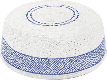 Men Muslim Prayer Kufi Hat Prayer Headwear Cap Islamic Beanie Skull Cap Embroidery Kofia Topi Sun Hat
