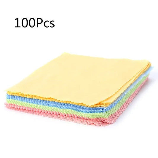 100PC Clean Polishing Cloth for Sterling Silver Gold Platinum Jewelry  Anti Dust VCZ