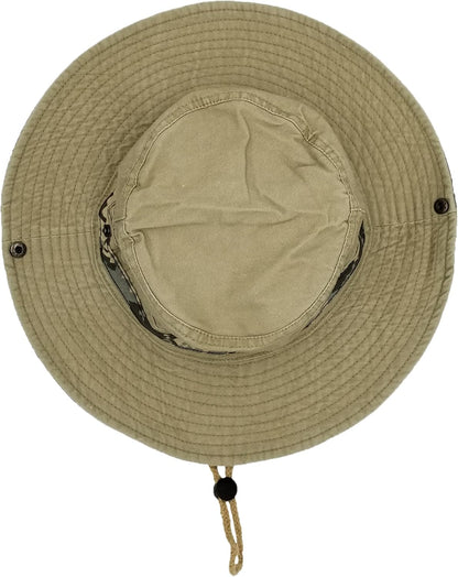 Outdoor Boonie Sun Hat for Hiking, Camping, Fishing, Operator Floppy Military Camo Summer Cap for Men or Women