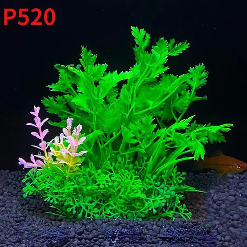 1Pcs Artificial Aquarium Decor Plants Water Weeds Ornament Aquatic Plant Fish Tank Grass Decoration Accessories