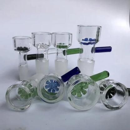 Men'S Glass Bowl Piece Snowflake Diamond Glass Bowl Pipe Bowl Hay Tobacco Glass Waterpipe Folk Rig Smoking Accessories