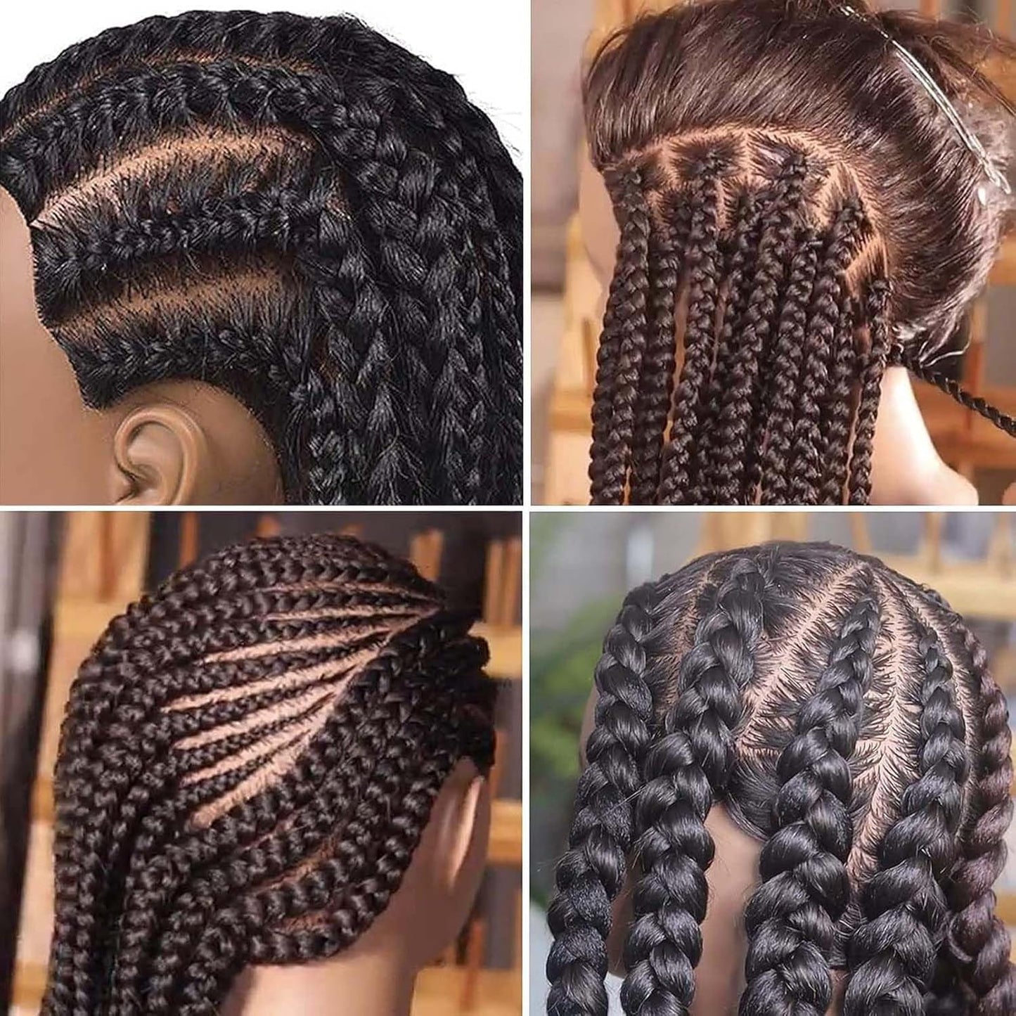 16" Mannequin Head Human Hair with 100% Real Hair Cosmetology Mannequin Doll Head for Hairdresser Practice Braiding Hairstyling with Free Table Clamp Stand (16 Inch)