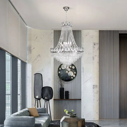 French Empire Crystal Chandelier LED Ceiling Lamp Ceiling Lighting Lamp Palace Villa