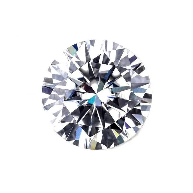 Round Brilliant Cut 1.0Ct Carat 6.5Mm E F Color Moissanites Loose Stone Ring Jewelry Bracelet Material High Quality