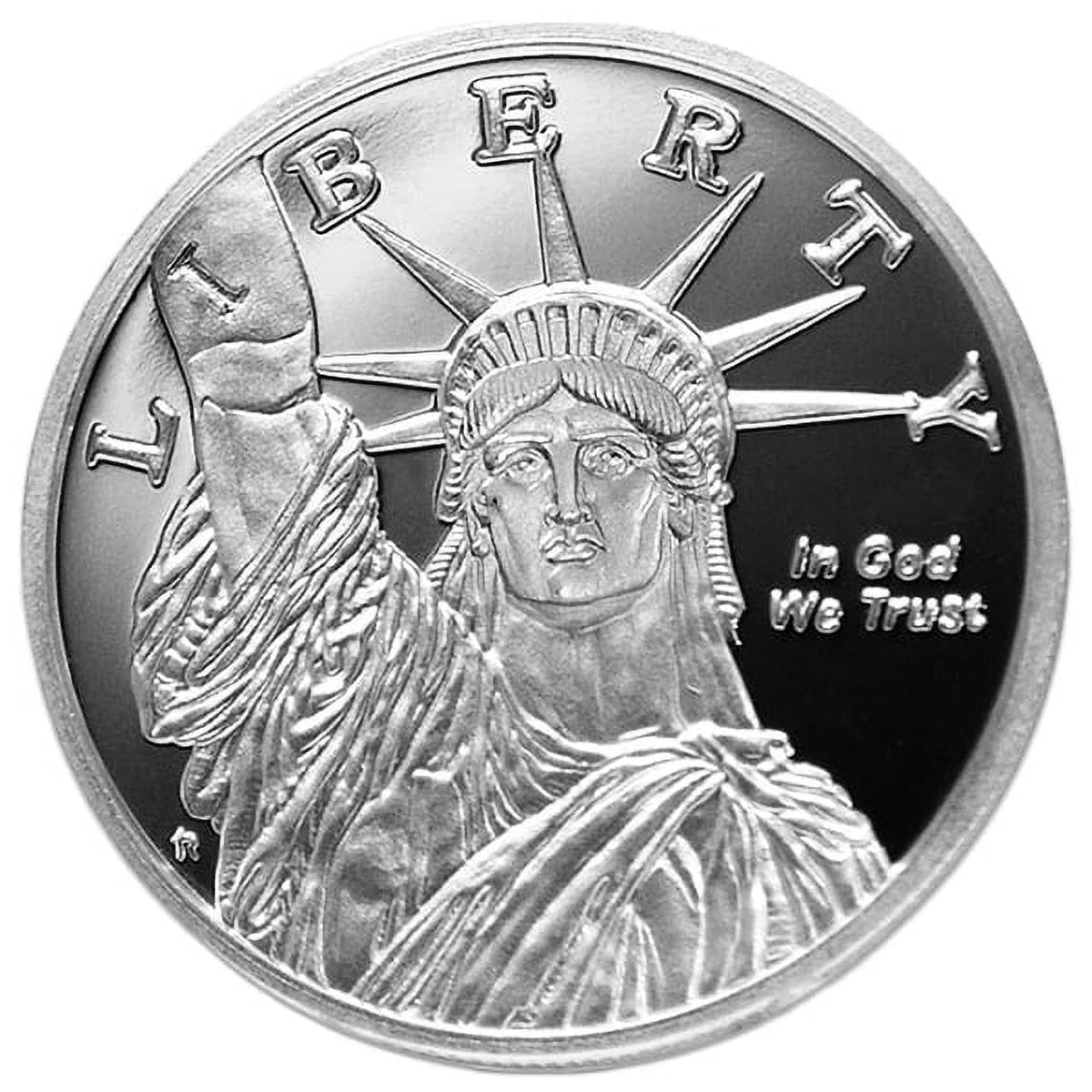 1/4 Troy Oz STATUE of LIBERTY Silver Round, .999 Pure Bullion Masters Coins