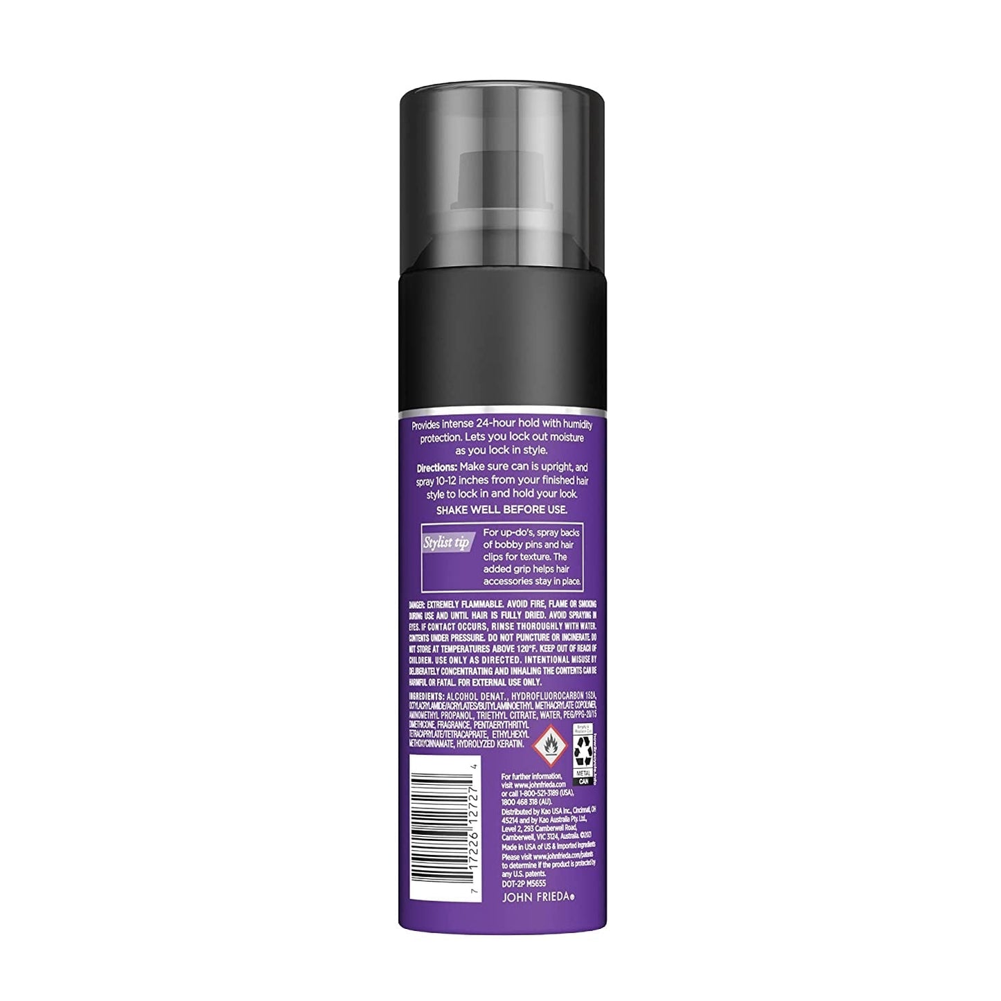 Frizz Ease Moisture Barrier Hairspray, Firm Hold Hairspray, Seals Out Moisture, Blocks Frizz, Protects against Heat, and Keeps Hair Straight with Long-Lasting Hold, 12 Oz