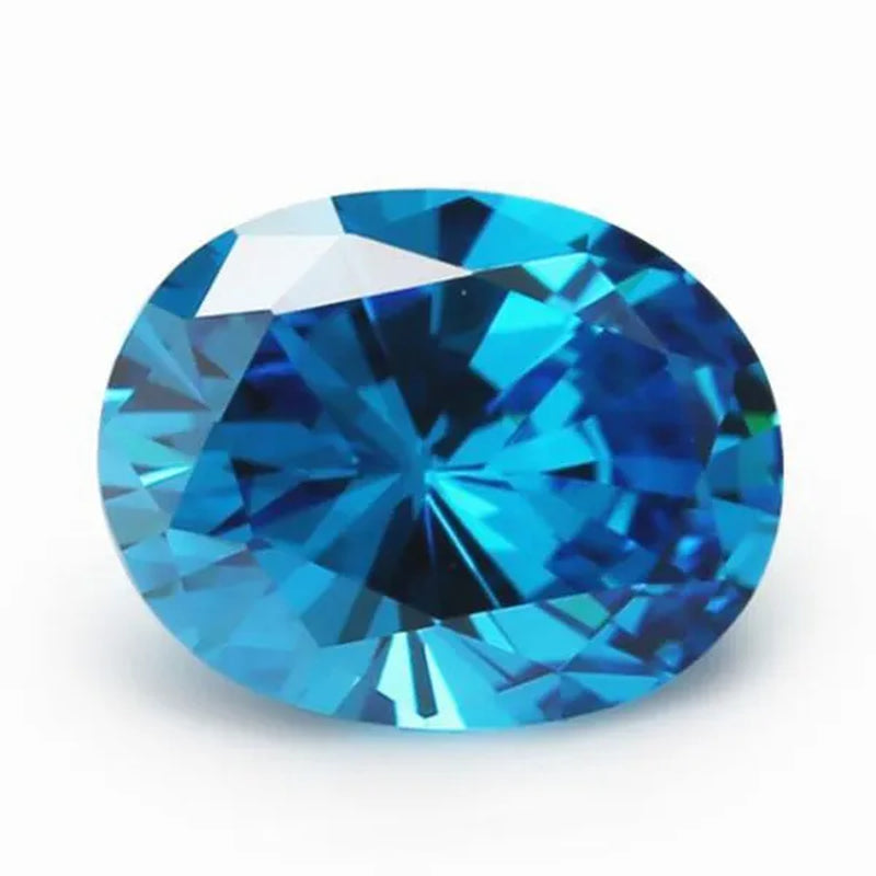 2PC 2.0Ct Loose Gemstone Oval Cut Cubic Zirconia Stone Jewelry Production Craft Bead Grade VVS 6*8Mm /0.23*0.31Inch