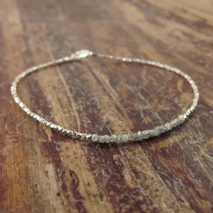 Rough Diamond Bracelet Raw Diamond Bracelets Womens Beaded Bracelets Bead Bracelet